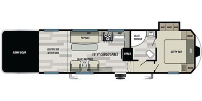 2020 Forest River Stealth SA2816G floorplan