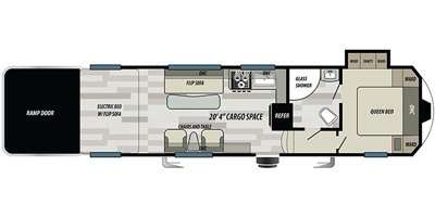 2020 Forest River Stealth SA3320G floorplan