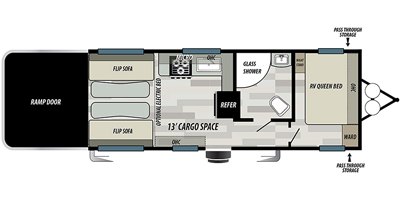 2020 Forest River Stealth FS2213 floorplan