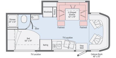 2020 Winnebago View 24J floorplan