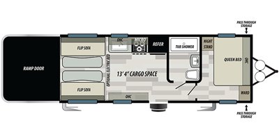 2020 Forest River Shockwave 21RQ MX floorplan