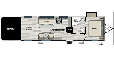 2020 Forest River Sandstorm 292G SLR floorplan