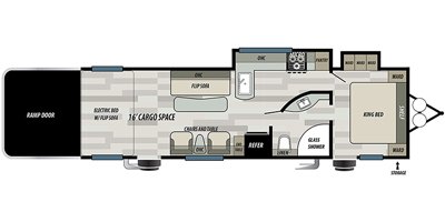 2020 Forest River Sandstorm 303G SLR floorplan