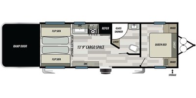 2020 Forest River Shockwave 24RQ MX floorplan