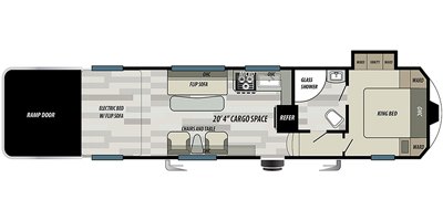 2020 Forest River Shockwave 33FWG DX floorplan