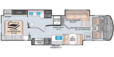 2020 Thor Motor Coach Challenger 37YT floorplan