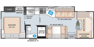 2020 Thor Motor Coach Quantum PD31 floorplan