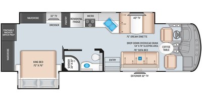 2020 Thor Motor Coach Hurricane 33X floorplan