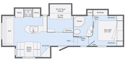 2020 Winnebago Minnie Plus Fifth Wheel 29MBH floorplan