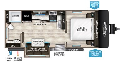 2020 Grand Design Imagine XLS 22RBE floorplan