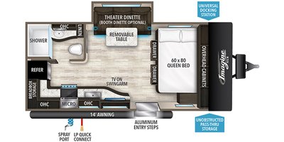 2020 Grand Design Imagine XLS 17MKE floorplan