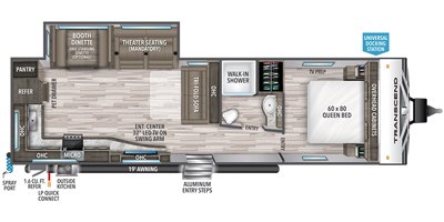 2020 Grand Design Transcend 28MKS floorplan