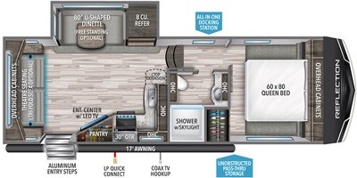 2020 Grand Design Reflection 150 Series 230RL floorplan