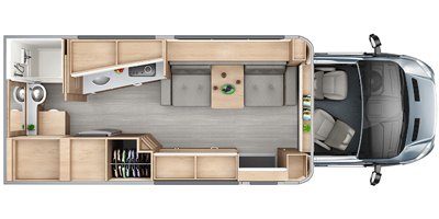 2020 Leisure Travel Vans Wonder W24MB floorplan