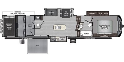 2020 Keystone Raptor 428 floorplan