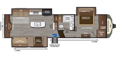 2020 Keystone Montana 3130RE floorplan