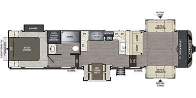 2020 Keystone Laredo 353FL floorplan