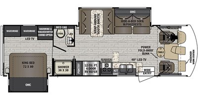 2020 Forest River FR3 30DS floorplan