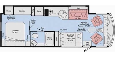 2020 Winnebago Adventurer 29B floorplan