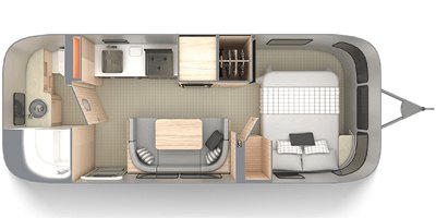 2020 Airstream Globetrotter® 23FB floorplan