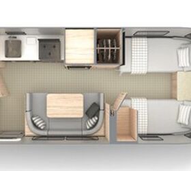 2020 Airstream Globetrotter® 23FB Twin floorplan