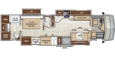 2020 Entegra Coach Reatta XL 39BH floorplan