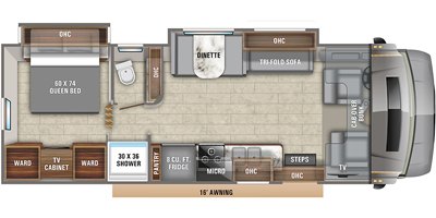 2020 Entegra Coach Esteem 29V floorplan