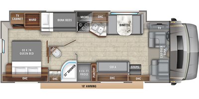 2020 Entegra Coach Esteem 31F floorplan