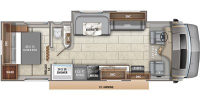 2020 Entegra Coach Odyssey 29K floorplan