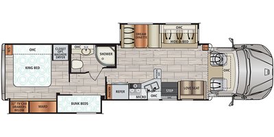 2020 Dynamax DX3 37BH floorplan