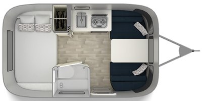 2020 Airstream Bambi 16RB floorplan