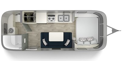 2020 Airstream Bambi 22FB floorplan