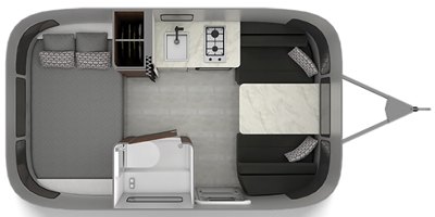 2020 Airstream Caravel 16RB floorplan