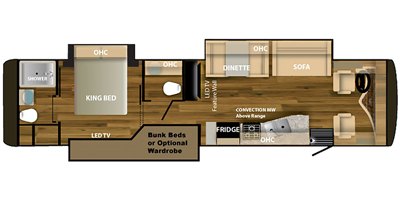 2020 NeXus RV Maybach 37M floorplan