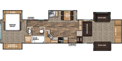 2020 Coachmen Chaparral 370FL floorplan