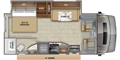 2020 Jayco Melbourne Prestige 24LP floorplan