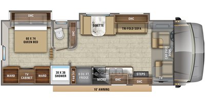 2020 Jayco Greyhawk 29MV floorplan