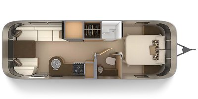 2020 Airstream Flying Cloud 27FB floorplan