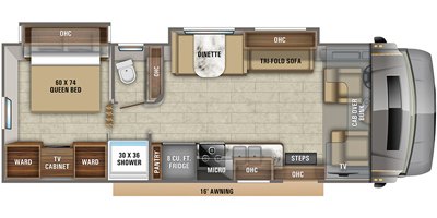 2020 Jayco Greyhawk Prestige 29MVP floorplan