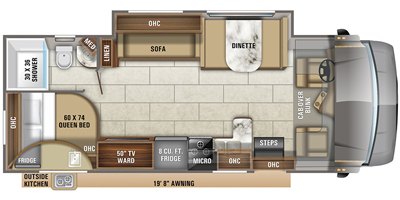 2020 Jayco Redhawk 25R floorplan