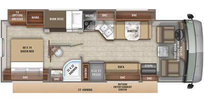 2020 Jayco Alante 29F floorplan