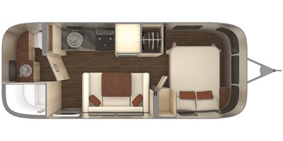 2020 Airstream International Serenity 23FB floorplan