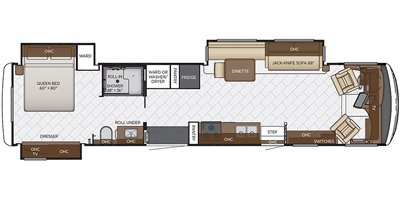 2020 Newmar Canyon Star 3911 floorplan