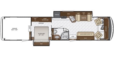 2020 Newmar Canyon Star 3927 floorplan