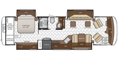 2020 Newmar New Aire 3343 floorplan