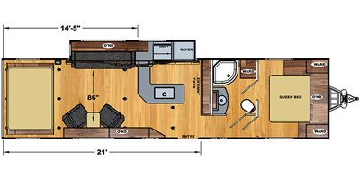 2020 Eclipse Attitude Wide Lite 32GSG floorplan