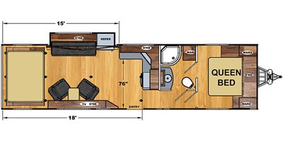 2020 Eclipse Attitude Wide Lite 28iBG floorplan