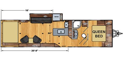 2020 Eclipse Attitude Wide Lite 3016SG floorplan