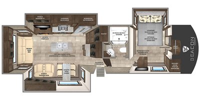 2020 Vanleigh RV Beacon 34RLB floorplan