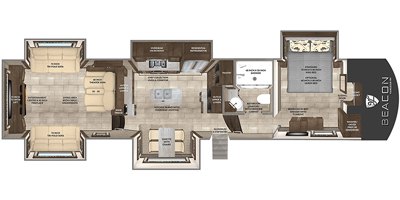 2020 Vanleigh RV Beacon 42RDB floorplan